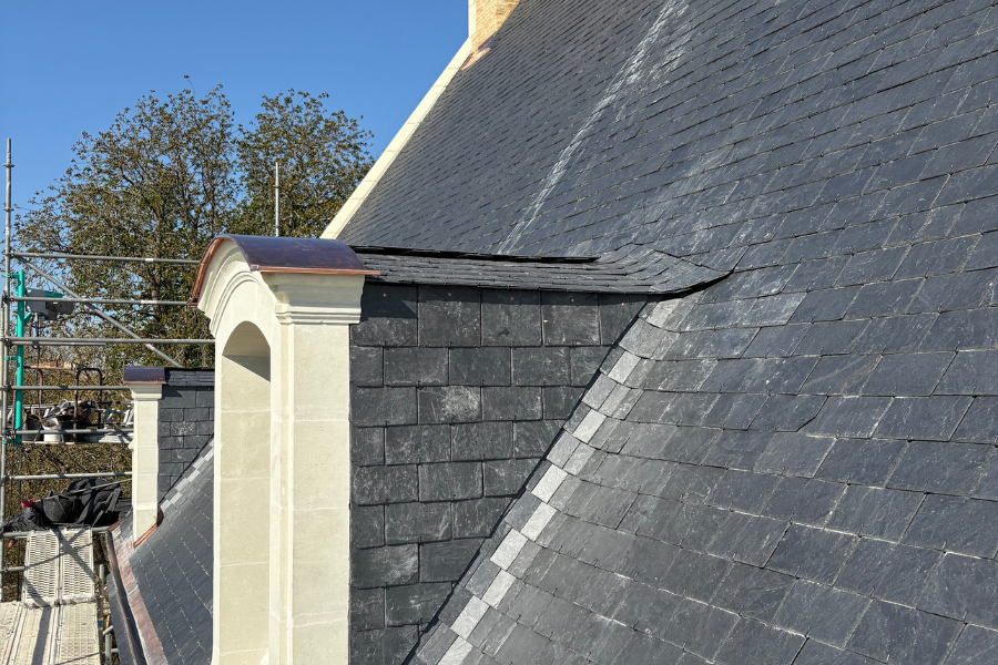 Couverture ch&acirc;teau huill&eacute;